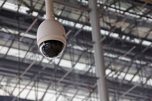 Electrical installation of a CCTV camera